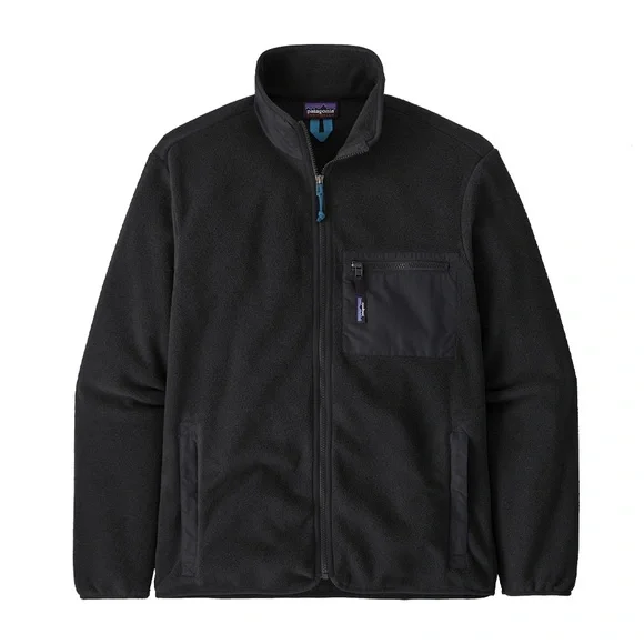 NWT Patagonia Men’s Synchilla Fleece Jacket size M Black - Picture 5 of 5